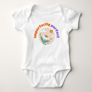 Happy Flowers Clouds Baby Bodysuit