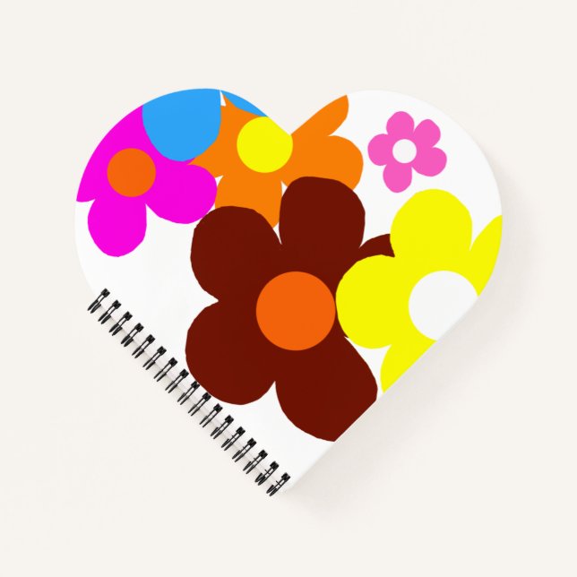 Happy Flowers  Notebook (Front)