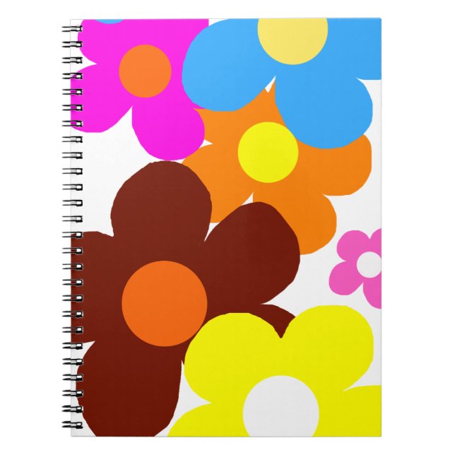 Happy Flowers  Notebook (Front)