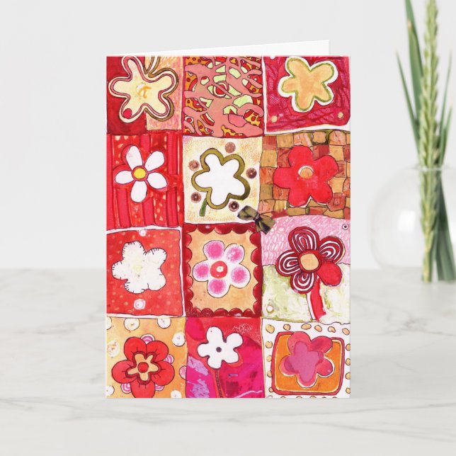 Happy Flowers Party Invitation (Front)