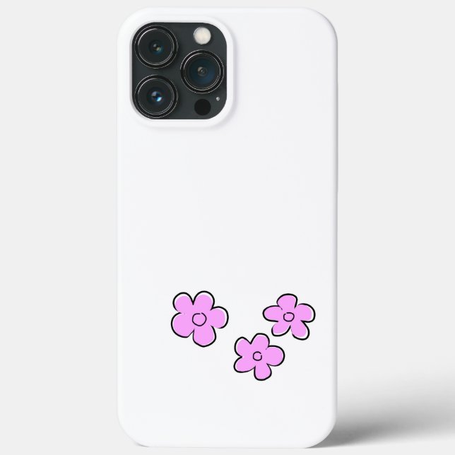 Happy Flowers - Pink - customize it - Case-Mate iPhone Case (Back)