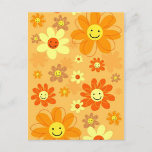 Happy Flowers Postcard