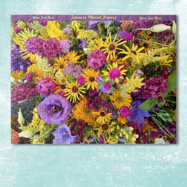 Happy Flowers Puzzle Personalize (Creator Uploaded)