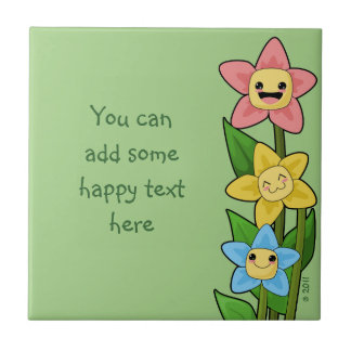 Happy Flowers Tile