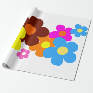Happy Flowers  Wrapping Paper