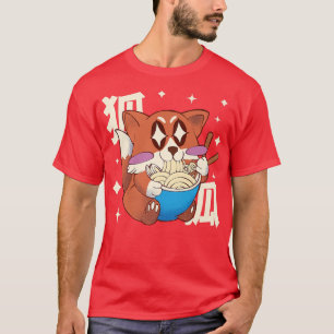 Happy Fo Eating Ramen Japan Style Kawaii Anime Fo T-Shirt