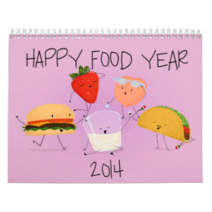 Happy Food Year 2014 Calendar