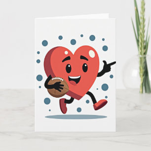Happy Football Heart Card