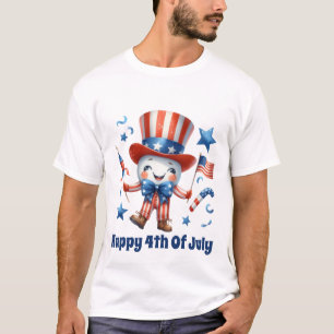 happy fourth July 4th add text unisex T-Shirt