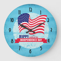 Happy Fourth of July American Flag Illustration