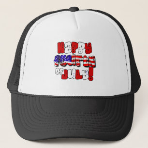 Happy Fourth of July Gear Trucker Hat
