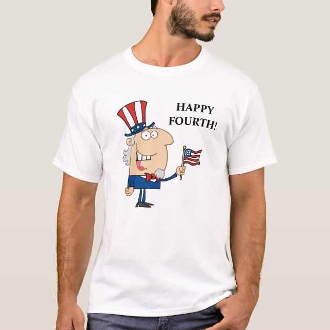 Happy Fourth of July T-Shirt (Front)
