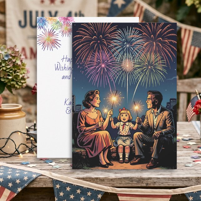 Happy Fourth of July with Custom Message  Vintage (Creator Uploaded)