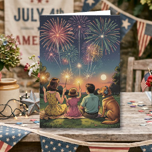 Happy Fourth! Personalized Independence Day Card