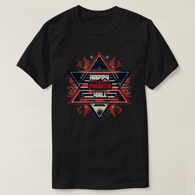 Happy Fourth T-Shirt (Design Front)