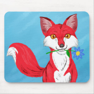 Happy Fox Mouse Pad