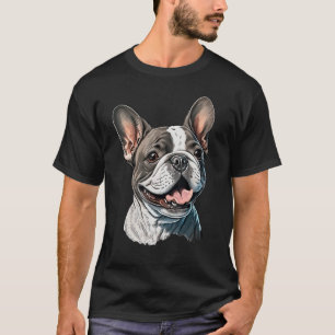 Happy French Bulldog Frenzy for Dog T-Shirt