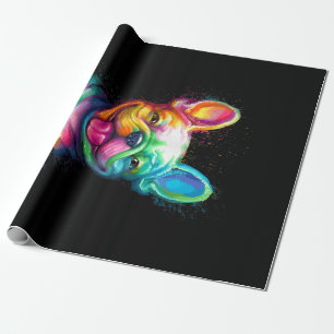 Happy French Bulldog Smiling Face Wrapping Paper