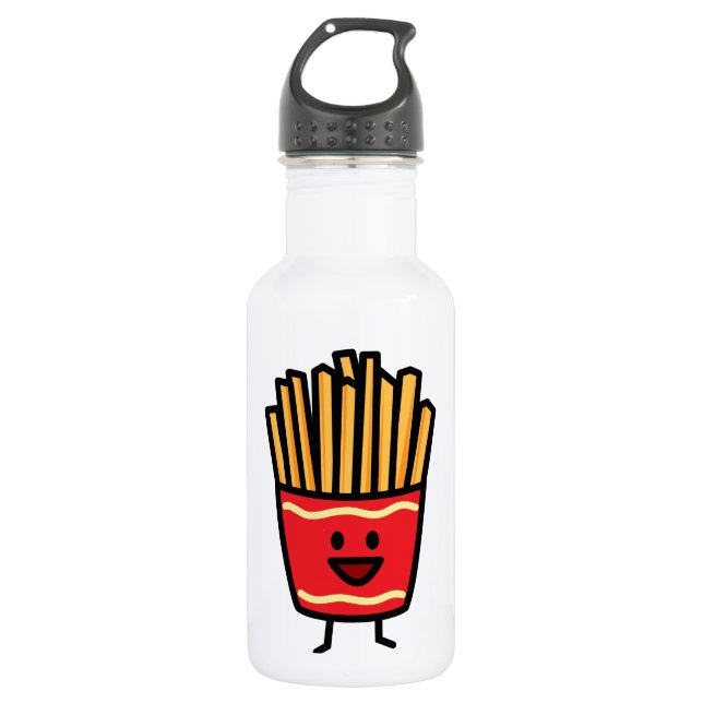 Happy French Fries 532 Ml Water Bottle (Front)