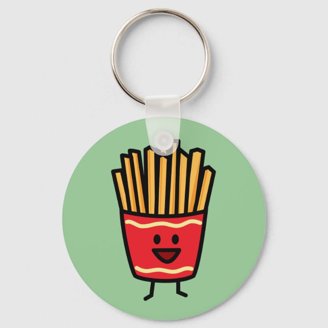 Happy French Fries Keychain (Front)