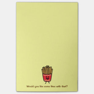Happy French Fries Post-it Notes