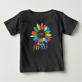 Happy Fri-Yay Friday Lovers Fun Teacher Baby T-Shirt