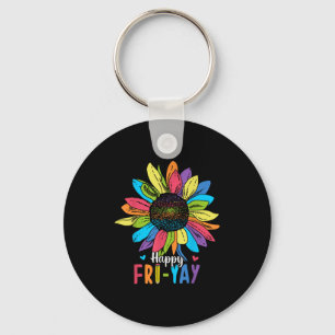 Happy Fri-yay Friday Lovers Fun Teacher Keychain
