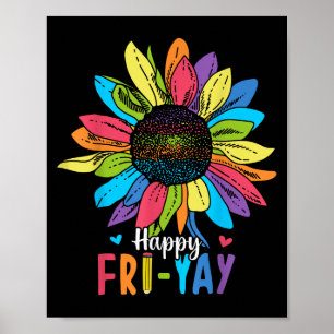 Happy Fri-yay Friday Lovers Fun Teacher Poster