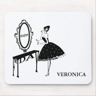 Happy Friday Fashion Illustraton Mouse Pad