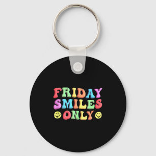Happy Friday Fri Yay Teacher School Meme Tank Top_ Keychain