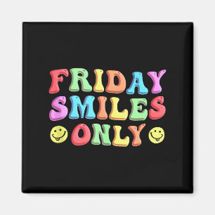 Happy Friday Fri Yay Teacher School Meme Tank Top_ Magnet