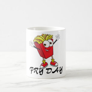 happy friday fry-day funny design cool coffee coffee mug