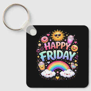 Happy Friday Keychain