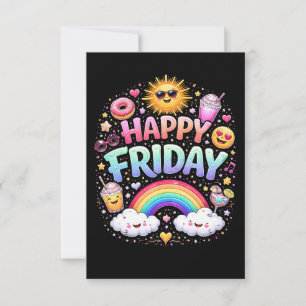 Happy Friday Thank You Card