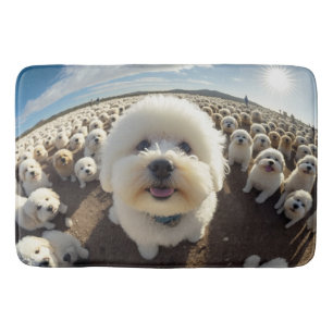 Happy friend and their friends bath mat