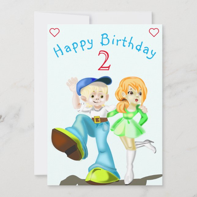 Happy Friends Birthday Card - Customizable (Front)