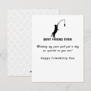 Happy Friendship Day Best Friend Ever fishing  Holiday Card