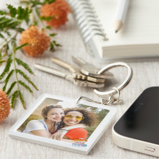 Happy Friendship Day BEST FRIEND PHOTO Keychain