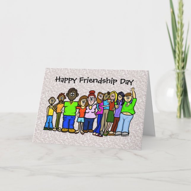 Happy Friendship Day Group Card to Customize (Front)