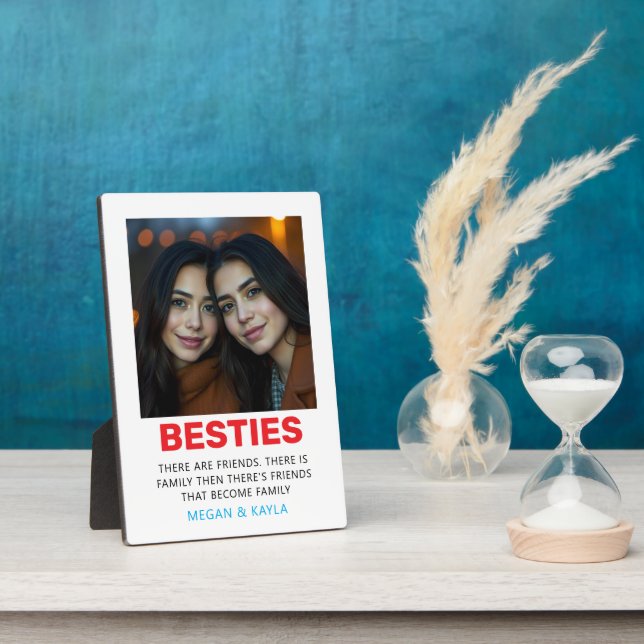 Happy Friendship Day Photo Plaque (Side)