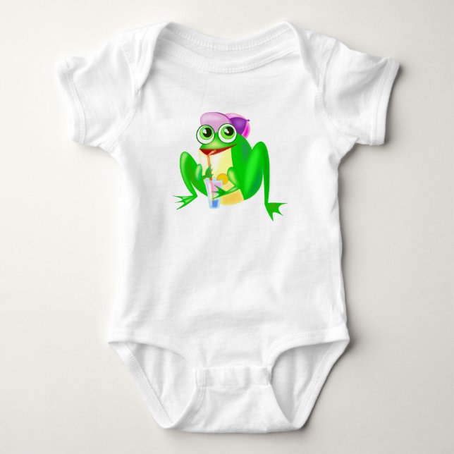 Happy Frog Baby Bodysuit (Front)