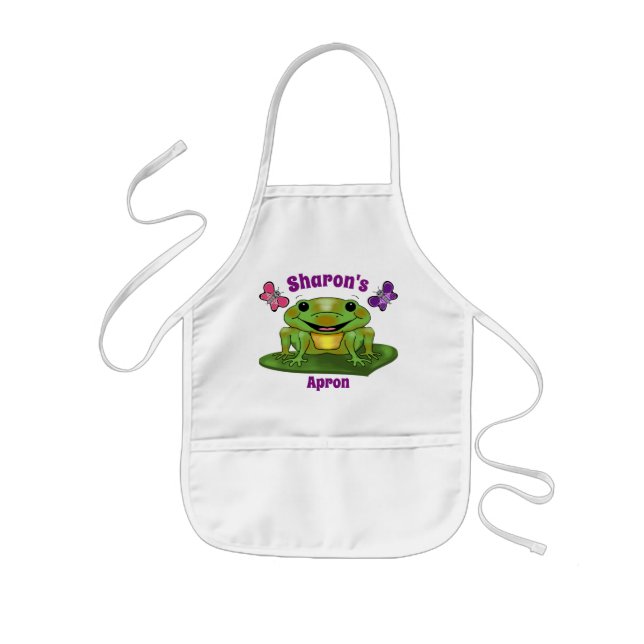 Happy Frog Children's Apron (Front)