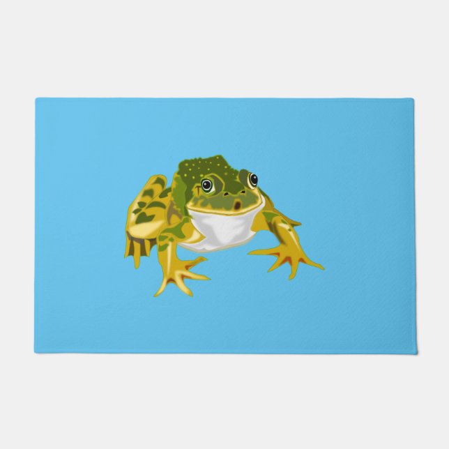Happy Frog - Choose / add your colour Doormat (Front)