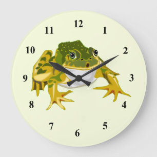 Happy Frog - Choose your colour Large Clock