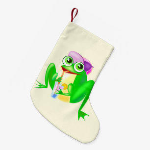 Happy Frog Christmas Stocking