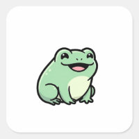 Happy Frog – Cute Kawaii Animal Illustration