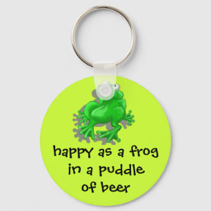 happy frog keychain
