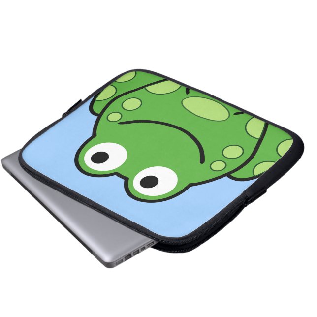 Happy Frog Laptop Sleeve (Front Bottom)