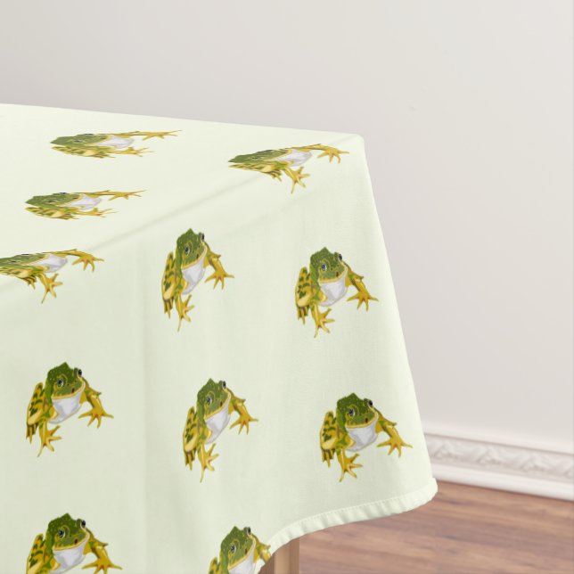 Happy Frog Tablecloth Choose Colour (In Situ)