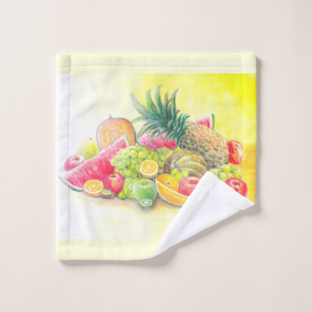 Happy fruits  bath towel set (Wash Cloth)
